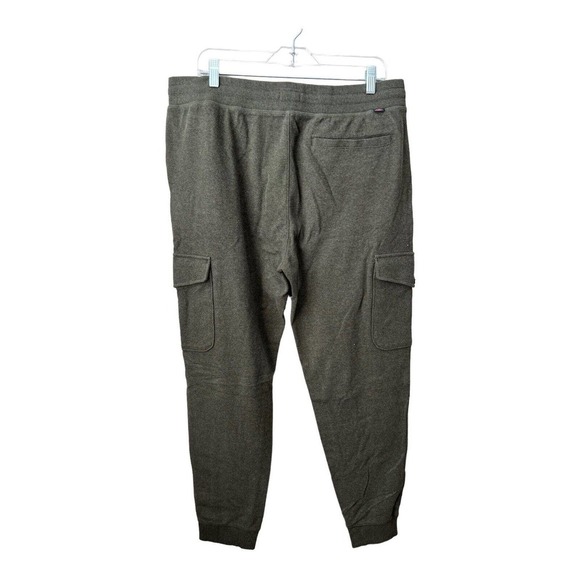 Faherty Cargo Jogger Sweatpants Size XL Green Drawstring Pockets - Picture 4 of 9